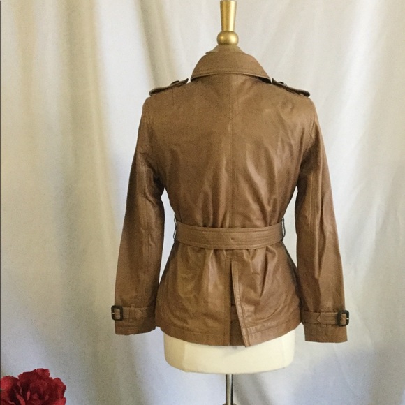 COACH ALEXIS Leather Short Trench Coat 86434 Dylan - Picture 7 of 8